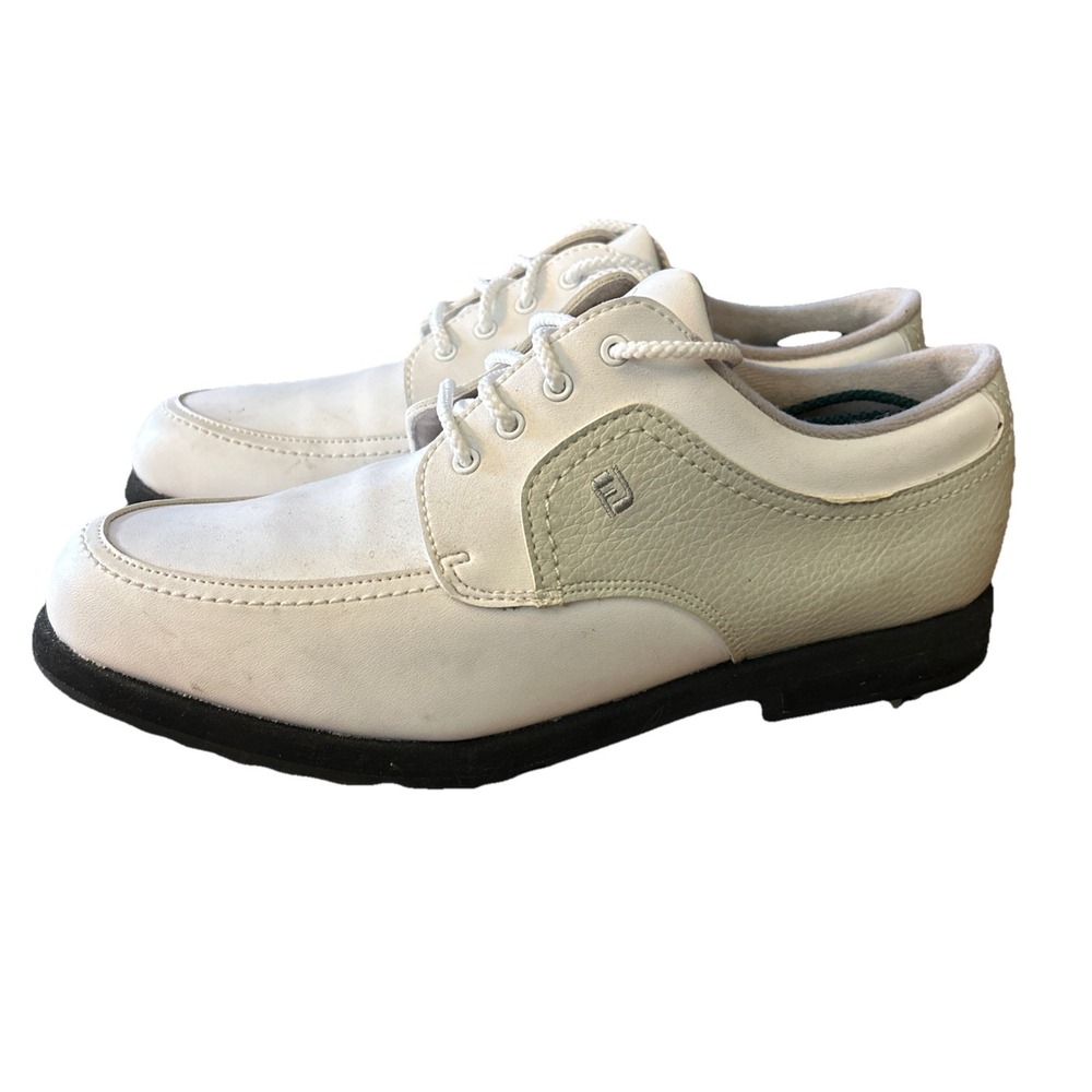 FootJoy GreenJoys Womens White Gray Soft Spike Golf Shoes Size 8.5M 48704